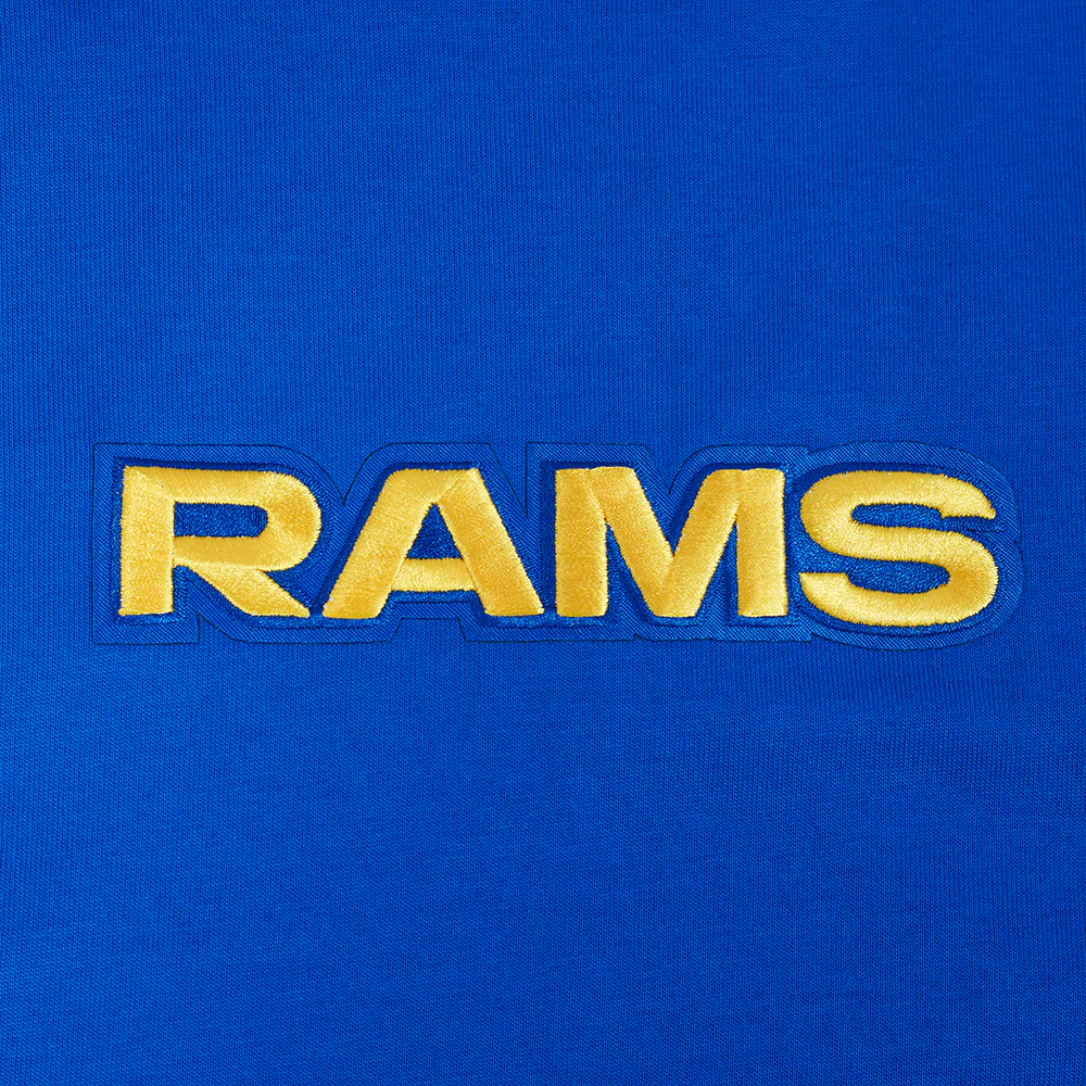 NFL LOS ANGELES RAMS WINGSPAN MEN'S DROP SHOULDER LS TEE (ROYAL BLUE) - Image 4