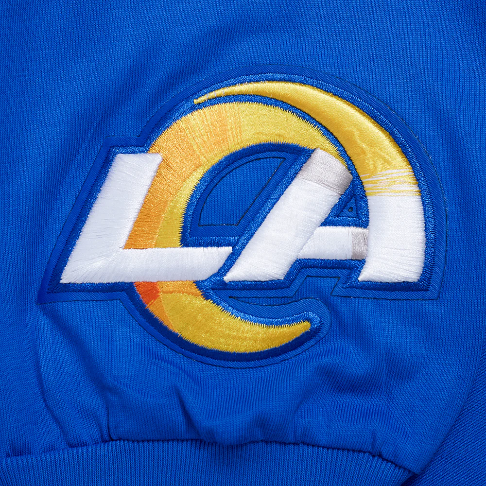 NFL LOS ANGELES RAMS WINGSPAN MEN'S DROP SHOULDER LS TEE (ROYAL BLUE) - Image 5