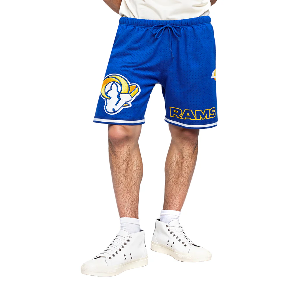 NFL LOS ANGELES RAMS CLASSIC MESH MEN'S SHORT (ROYAL BLUE)