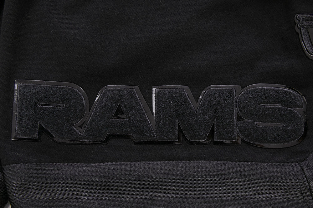 NFL LOS ANGELES RAMS TRIPLE BLACK MEN'S SHORT (TRIPLE BLACK) - Image 6