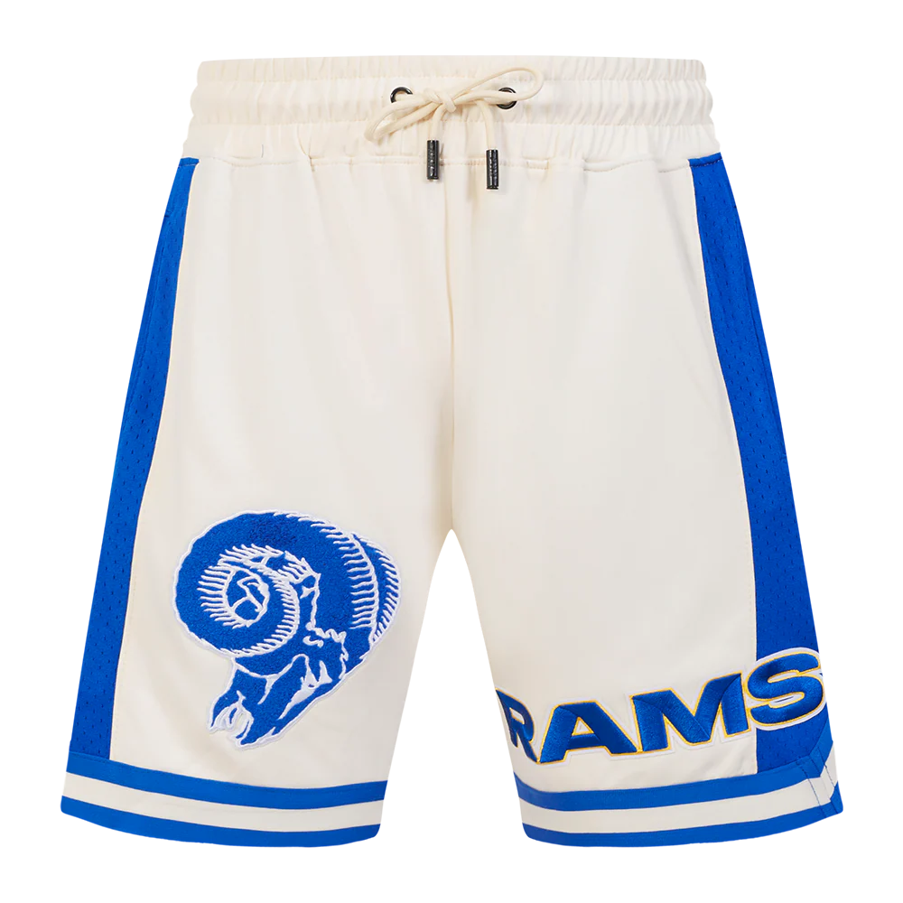NFL LOS ANGELES RAMS RETRO CLASSIC MEN'S 2.0 SHORT (EGGSHELL/ ROYAL BLUE) - Image 2