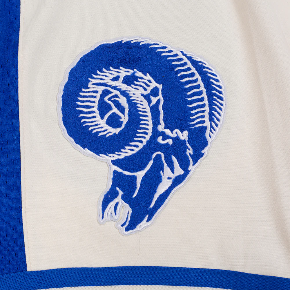 NFL LOS ANGELES RAMS RETRO CLASSIC MEN'S 2.0 SHORT (EGGSHELL/ ROYAL BLUE) - Image 5
