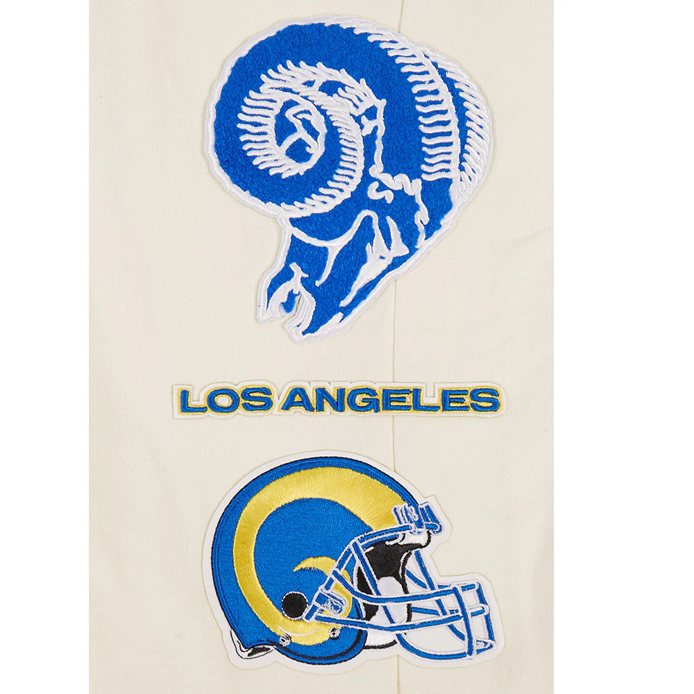 NFL LOS ANGELES RAMS RETRO CLASSIC MEN'S SWEATPANT (EGGSHELL/ ROYAL BLUE) - Image 6