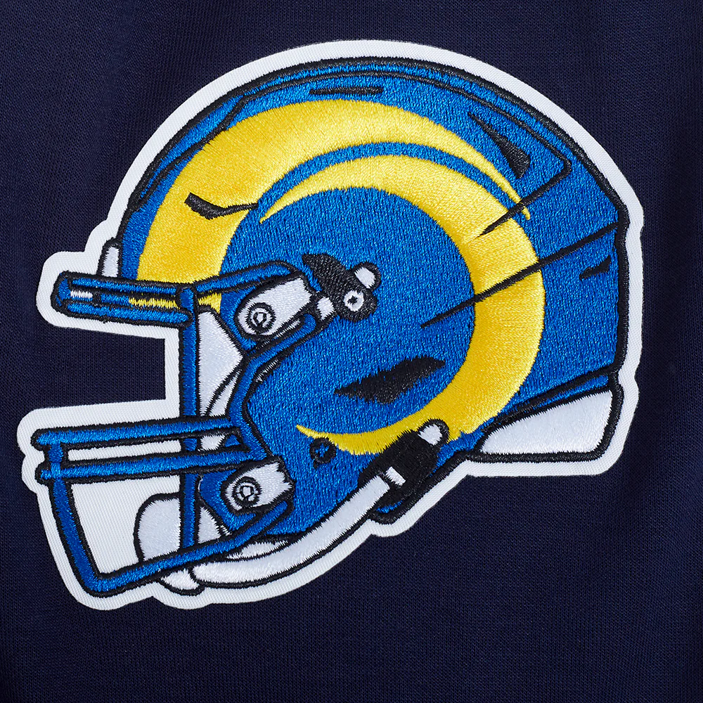 NFL LOS ANGELES RAMS CLASSIC MEN'S CHENILLE DK PO HOODIE (MIDNIGHT NAVY) - Image 6