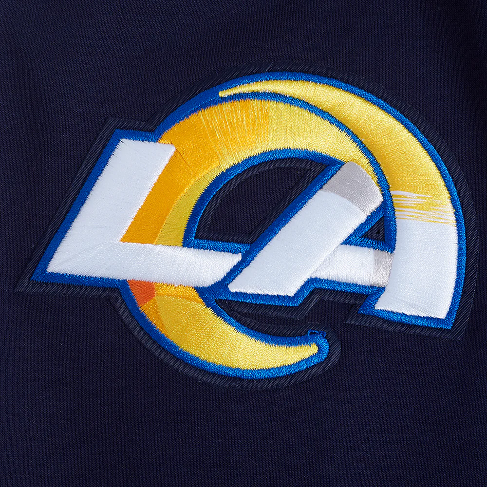 NFL LOS ANGELES RAMS CLASSIC MEN'S CHENILLE DK PO HOODIE (MIDNIGHT NAVY) - Image 7