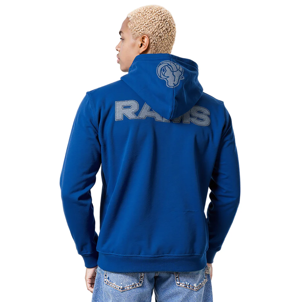 NFL LOS ANGELES RAMS VARSITY BLUES MEN'S FLC PO HOODIE (DODGER BLUE) - Image 2