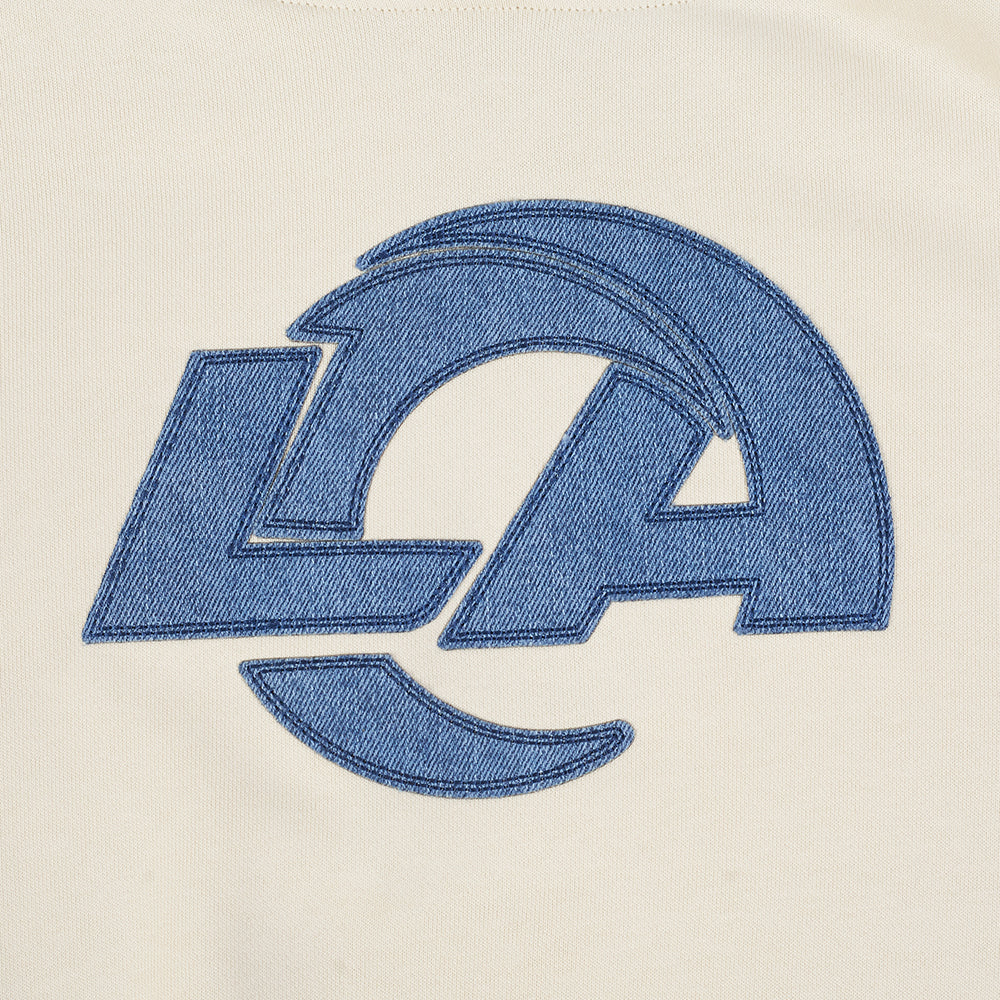 NFL LOS ANGELES RAMS VARSITY BLUES MEN'S FLC PO HOODIE (LINEN) - Image 13