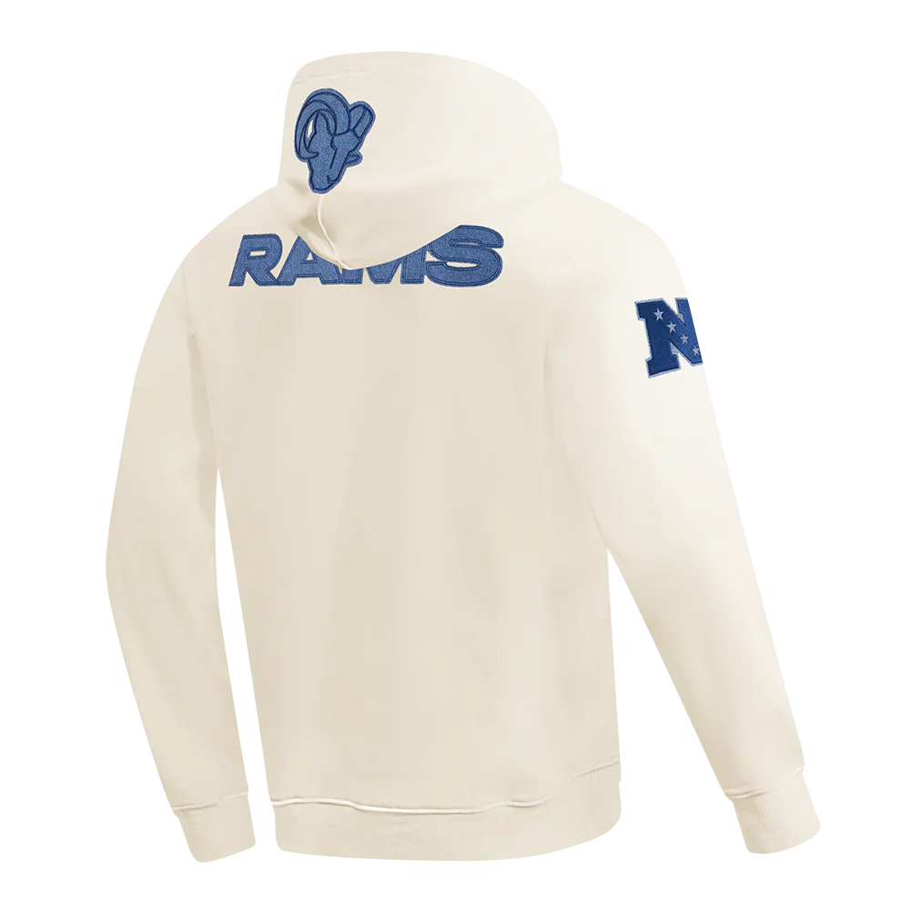 NFL LOS ANGELES RAMS VARSITY BLUES MEN'S FLC PO HOODIE (LINEN) - Image 4