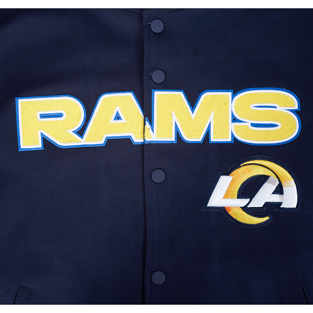 NFL LOS ANGELES RAMS PRO GAME DAY JACKET MEN'S JACKET (MIDNIGHT NAVY/WHITE) - Image 11