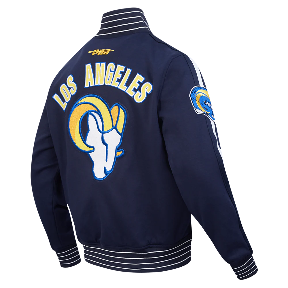 NFL LOS ANGELES RAMS PRO GAME DAY JACKET MEN'S JACKET (MIDNIGHT NAVY/WHITE) - Image 6