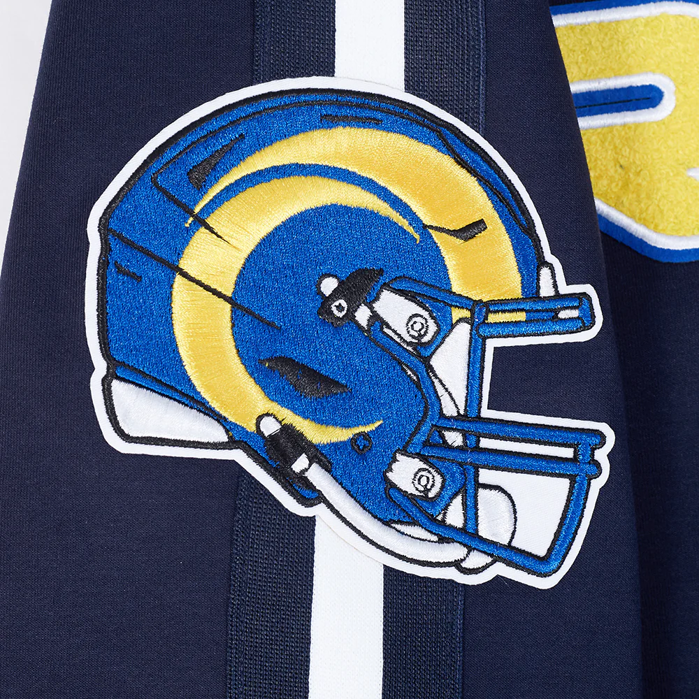 NFL LOS ANGELES RAMS PRO GAME DAY JACKET MEN'S JACKET (MIDNIGHT NAVY/WHITE) - Image 8