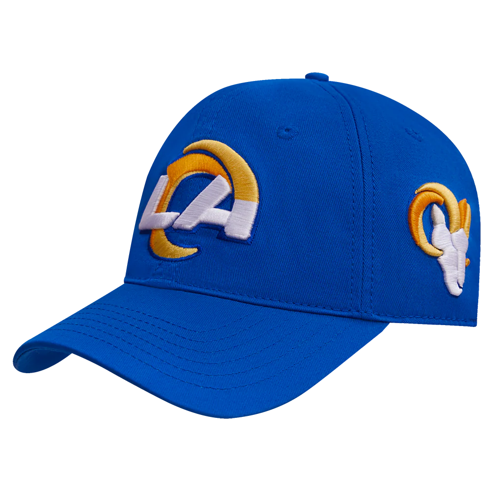 NFL LOS ANGELES RAMS FAST LANE LOGO DAD HAT (ROYAL BLUE) - Image 4