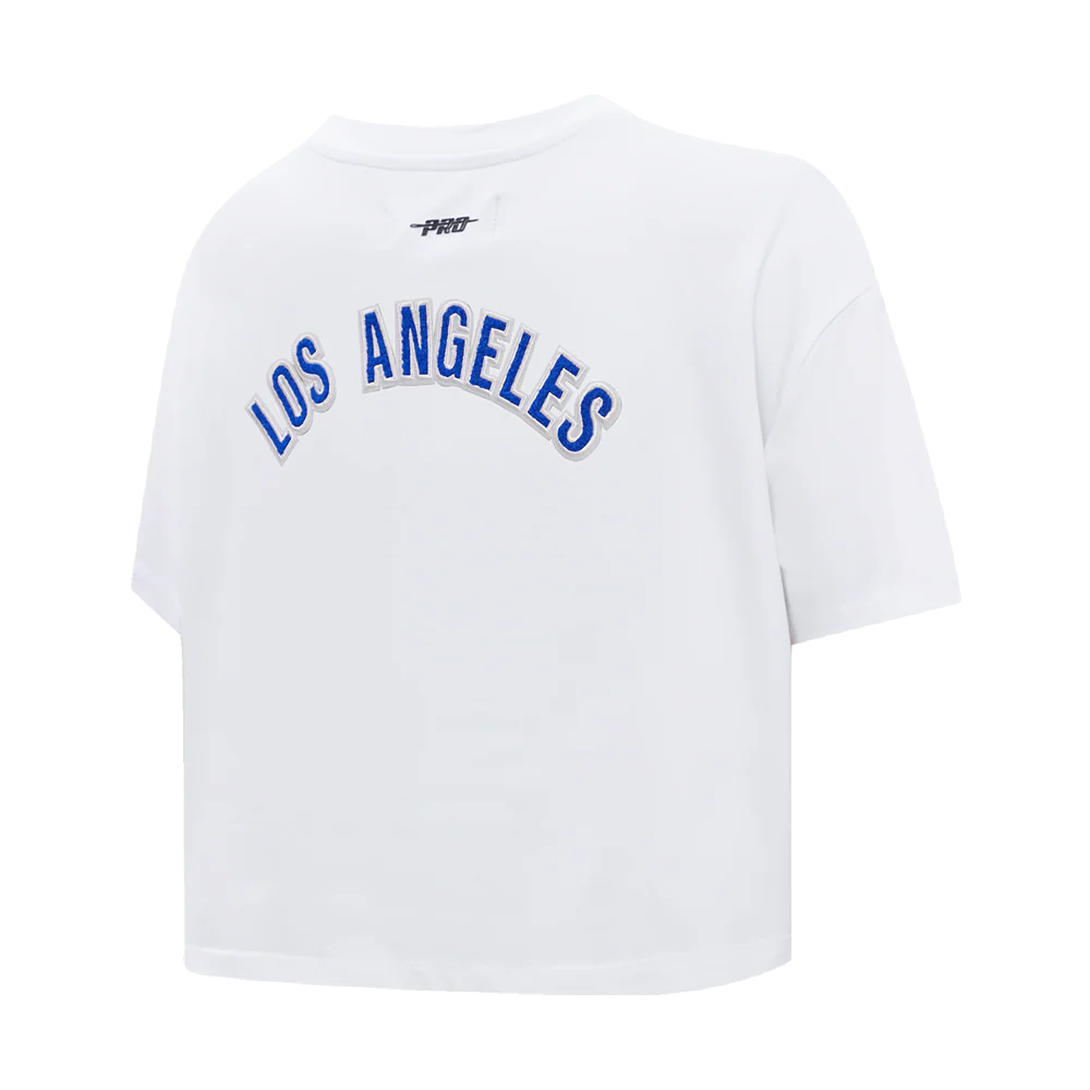 NFL LOS ANGELES RAMS CLASSIC WOMEN'S BOXY TEE (WHITE) - Image 3