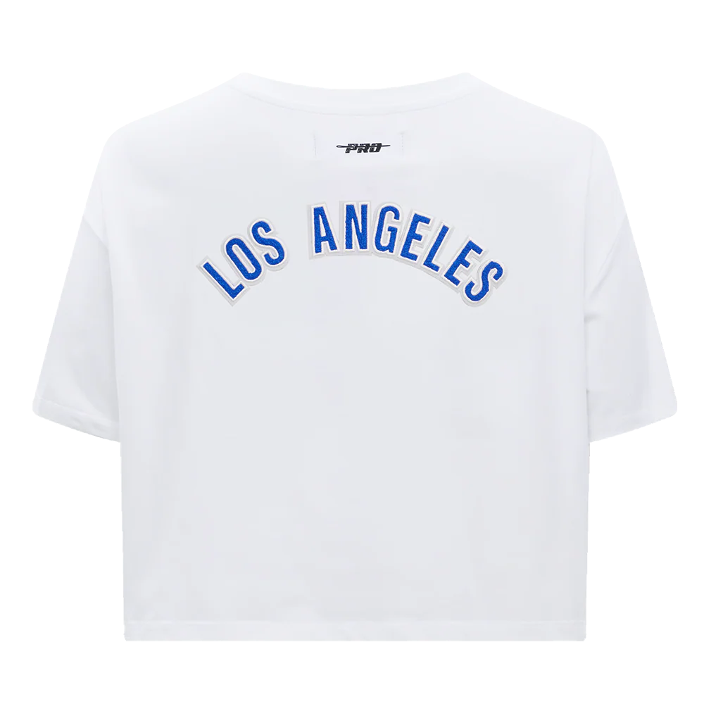NFL LOS ANGELES RAMS CLASSIC WOMEN'S BOXY TEE (WHITE) - Image 4