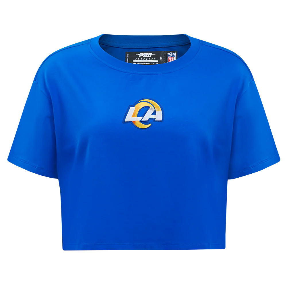 NFL LOS ANGELES RAMS WINGSPAN WOMEN'S SJ BOXY TEE (ROYAL BLUE) - Image 3