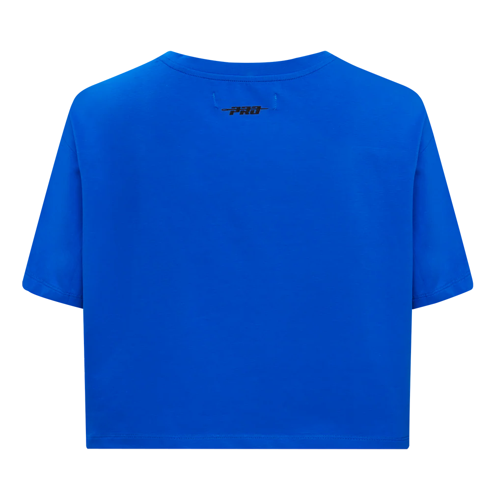 NFL LOS ANGELES RAMS RETRO CLASSIC WOMEN'S BOXY TEE (ROYAL BLUE) - Image 4