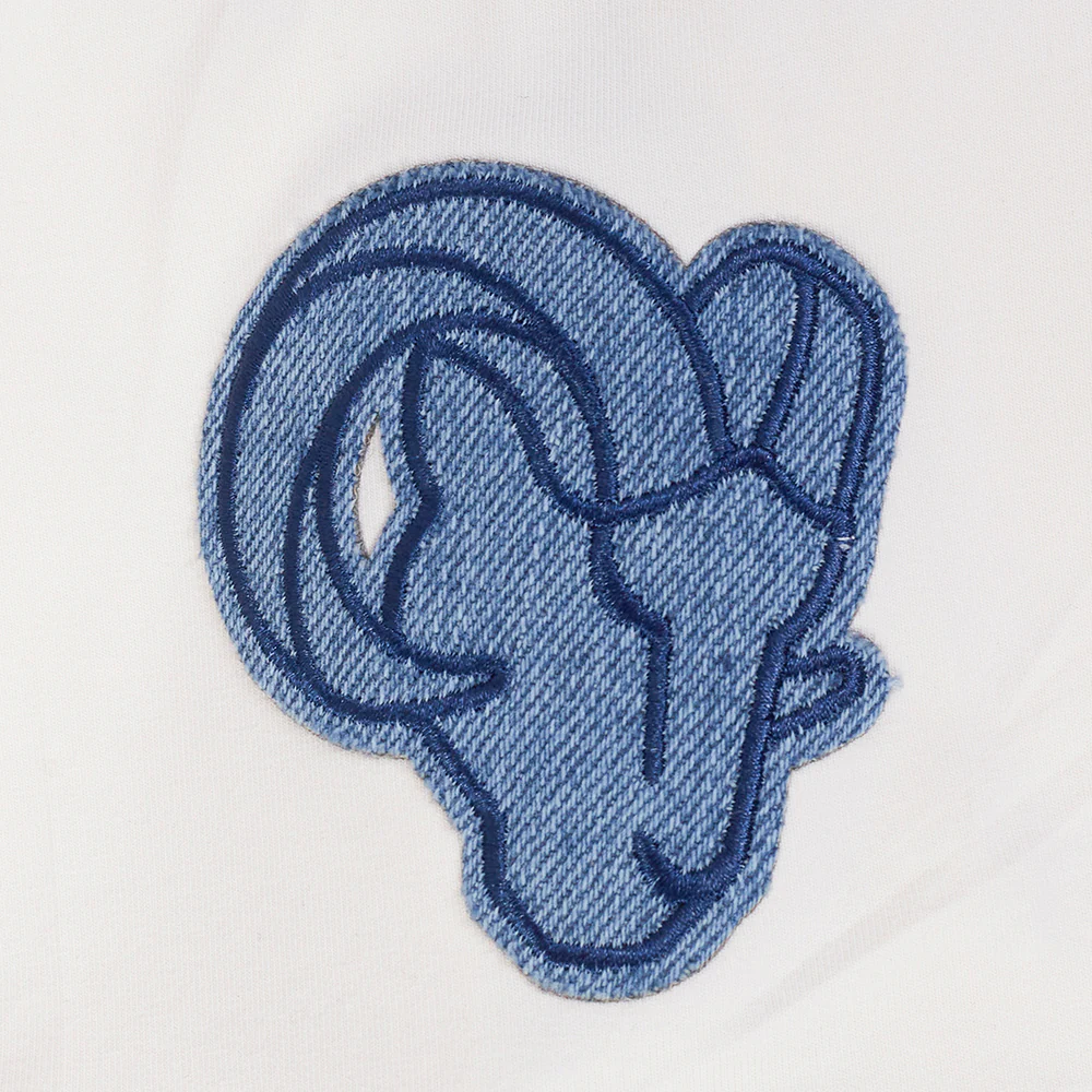 NFL LOS ANGELES RAMS VARSITY BLUES WOMEN'S  SJ BOXY TEE (LINEN) - Image 10