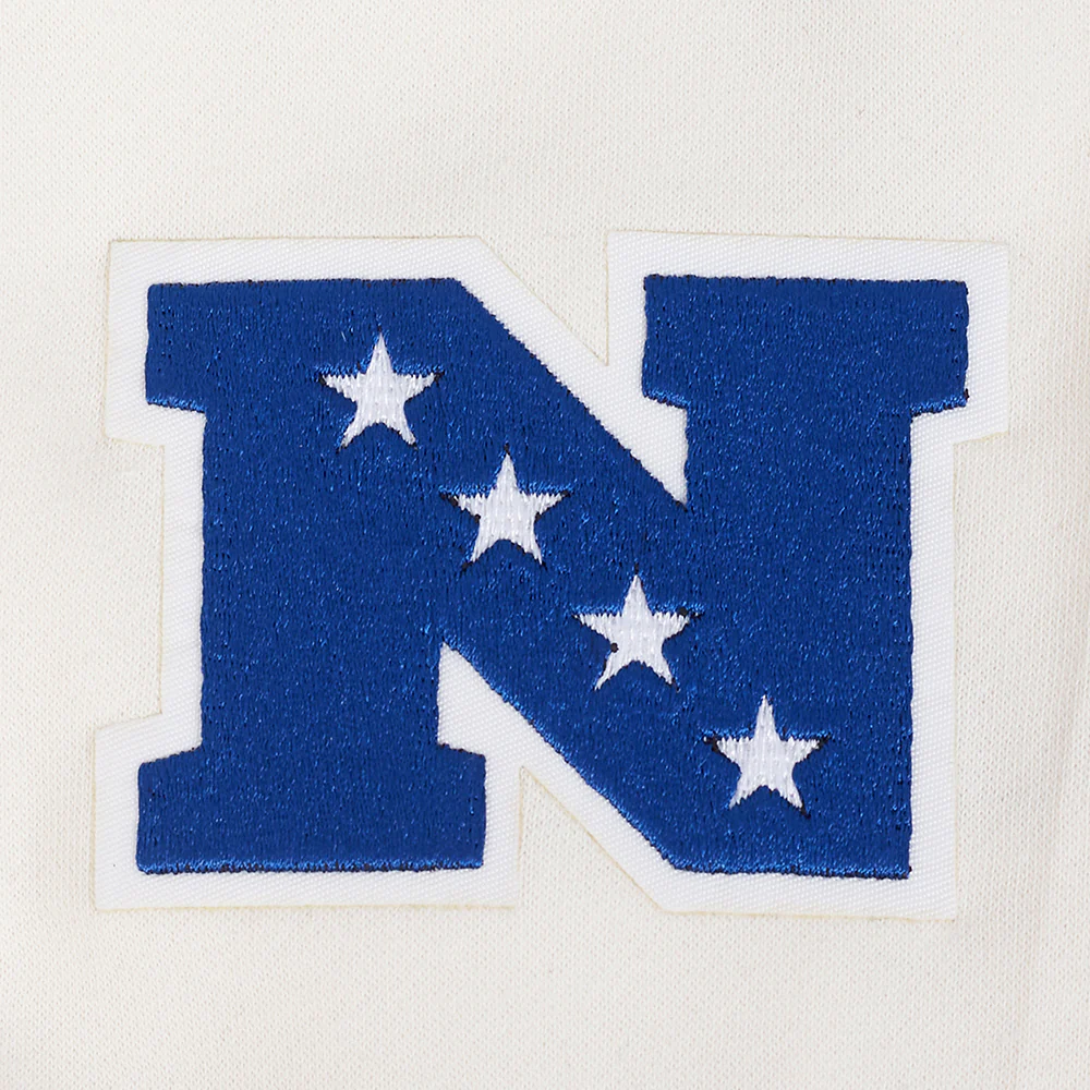 NFL LOS ANGELES RAMS RETRO CLASSICS BIG BOY'S RIB FLEECE PO HOODIE (EGGSHELL/ROYAL BLUE) - Image 8