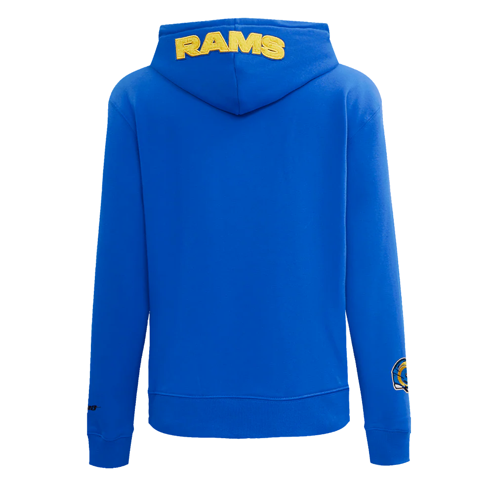 NFL LOS ANGELES RAMS CLASSIC WOMEN'S PULLOVER HOODIE (ROYAL BLUE) - Image 4