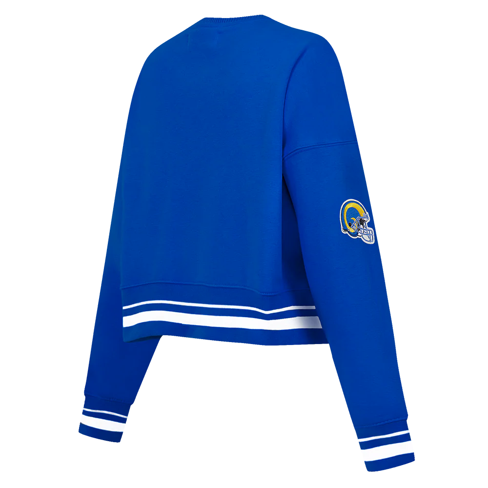NFL LOS ANGELES RAMS RETRO CLASSIC WOMEN'S CREWNECK (ROYAL BLUE) - Image 4