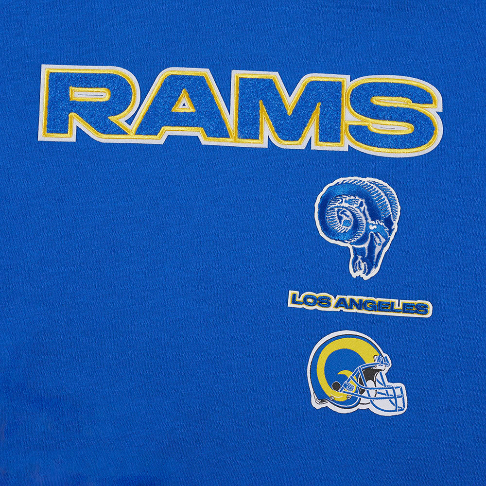 NFL LOS ANGELES RAMS RETRO CLASSIC WOMEN'S CREWNECK (ROYAL BLUE) - Image 5