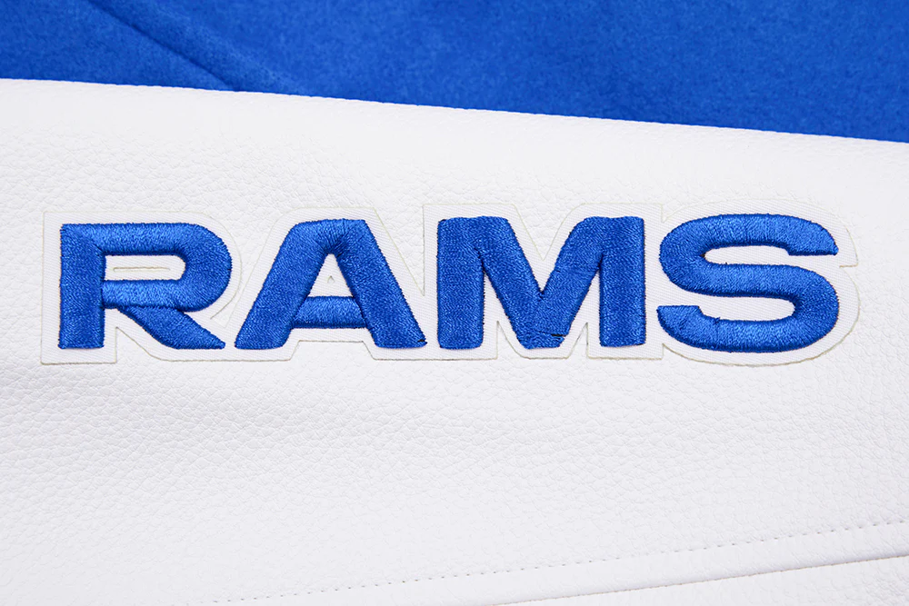 NFL LOS ANGELES RAMS CLASSIC WOOL WOMEN'S VARSITY JACKET (ROYAL BLUE/WHITE) - Image 8