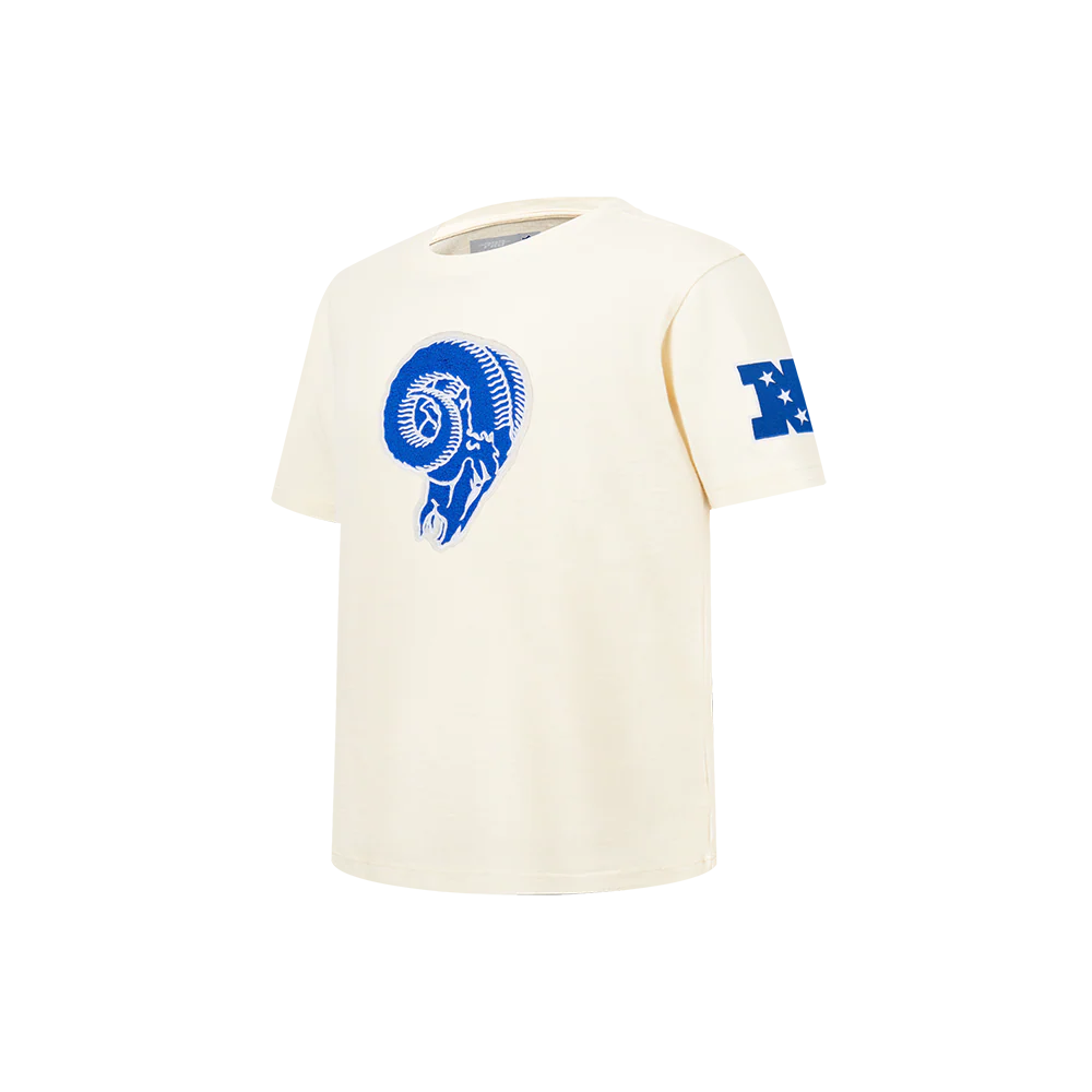 NFL LOS ANGELES RAMS RETRO CLASSIC LITTLE BOY'S SS TEE (EGGSHELL) - Image 3