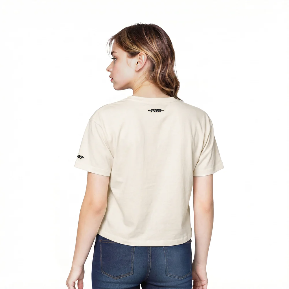 NFL LOS ANGELES RAMS RETRO CLASSICS LITTLE GIRL'S SS BOXY TEE (EGGSHELL) - Image 2
