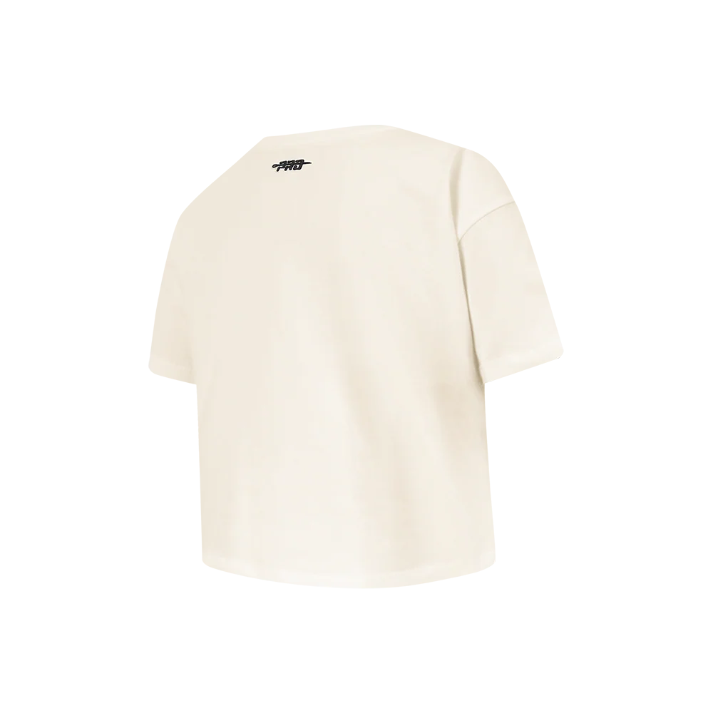 NFL LOS ANGELES RAMS RETRO CLASSICS LITTLE GIRL'S SS BOXY TEE (EGGSHELL) - Image 4