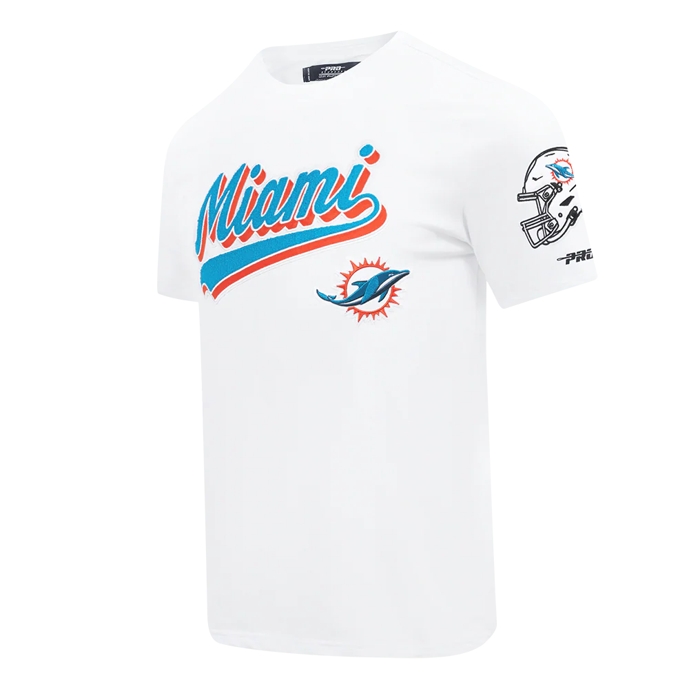 NFL MIAMI DOLPHINS SCRIPT TAIL MEN'S SJ TEE (WHITE) - Image 12