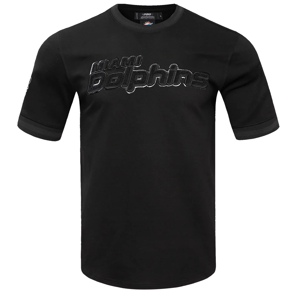 NFL MIAMI DOLPHINS TRIPLE BLACK TEE (TRIPLE BLACK)