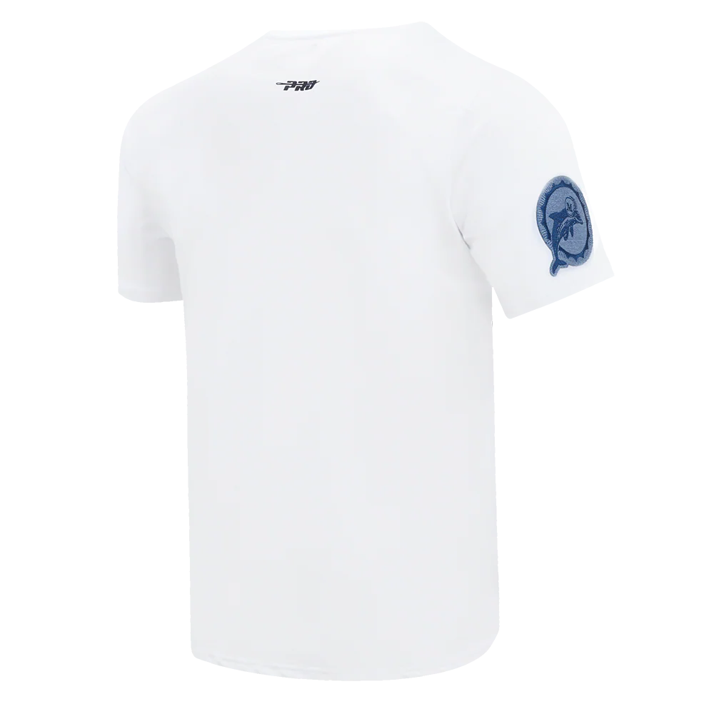 NFL MIAMI DOLPHINS VARSITY BLUES MEN'S TEE (WHITE) - Image 4