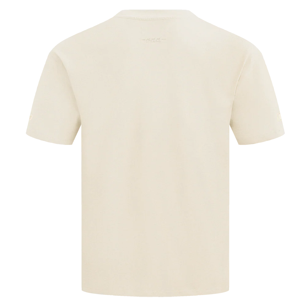 NFL MIAMI DOLPHINS NEUTRAL MEN'S DROP SHOULDER TEE (EGGSHELL) - Image 3