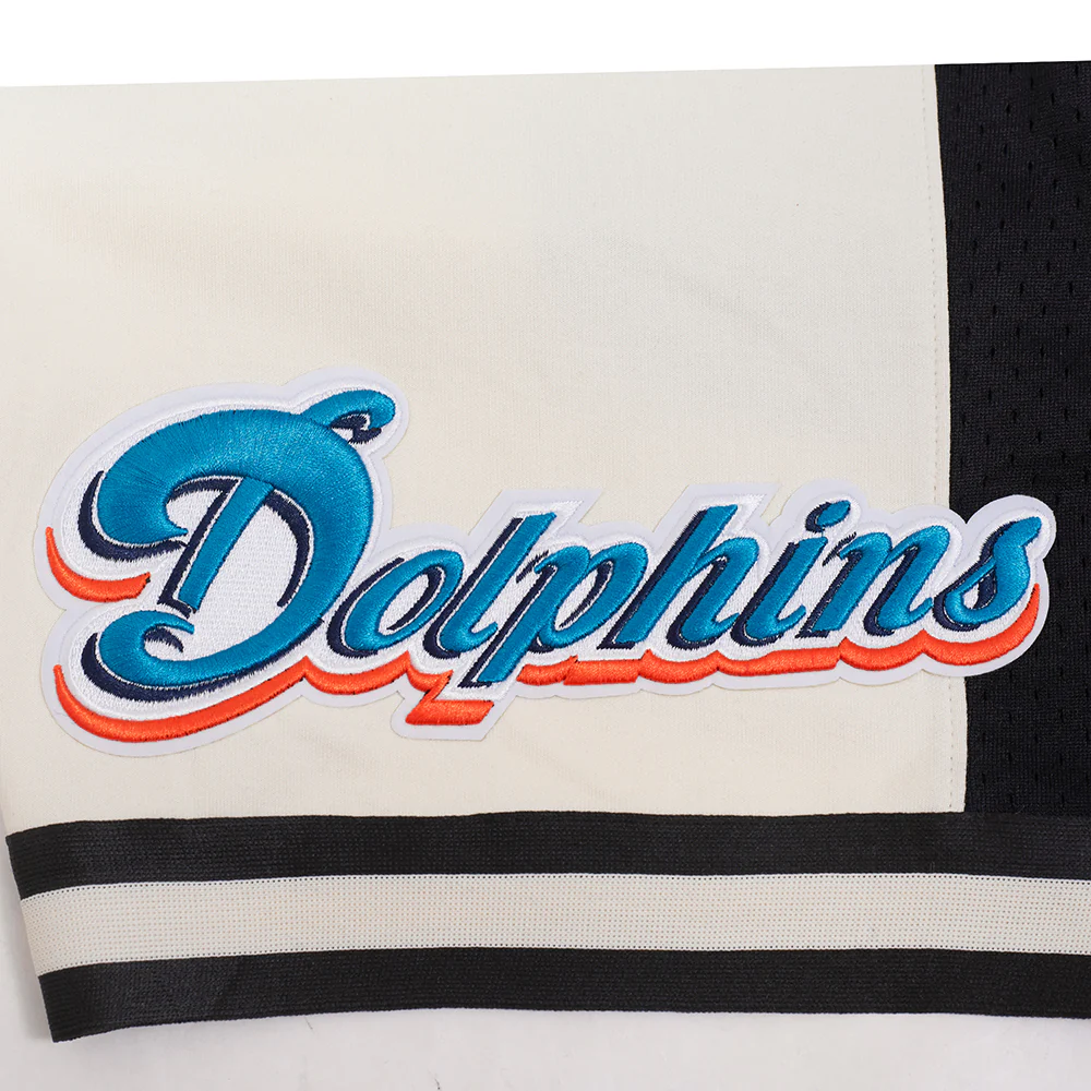 NFL MIAMI DOLPHINS RETRO CLASSIC MEN'S 2.0 SHORT (EGGSHELL/ BLACK) - Image 7