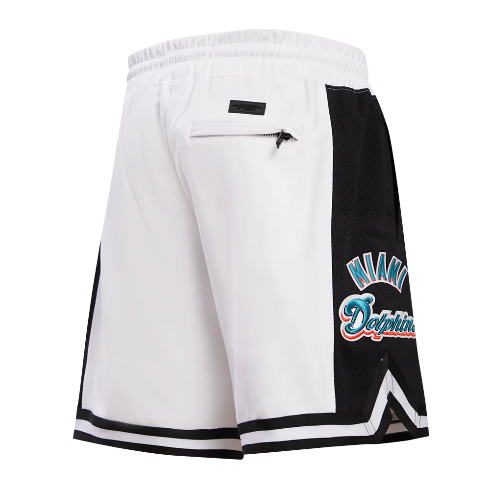 NFL MIAMI DOLPHINS RETRO CLASSIC MEN'S 2.0 SHORT (WHITE/BLACK) - Image 4