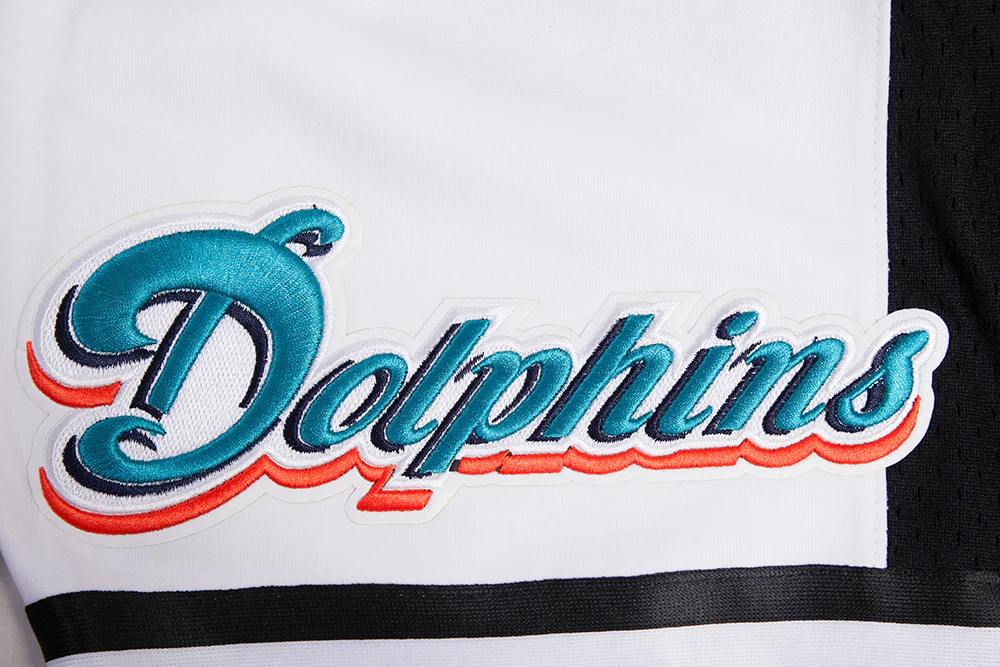 NFL MIAMI DOLPHINS RETRO CLASSIC MEN'S 2.0 SHORT (WHITE/BLACK) - Image 6