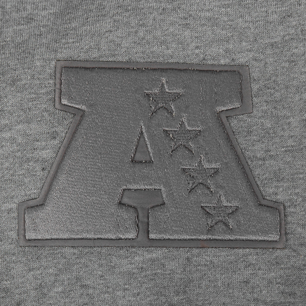 NFL MIAMI DOLPHINS NEUTRAL MEN'S DROP SHOULDER PULLOVER HOODIE (DARK HEATHER GRAY) - Image 7