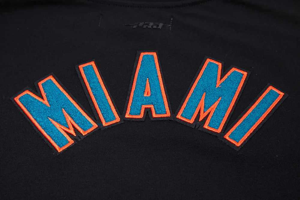 NFL MIAMI DOLPHINS CLASSIC WOMEN'S SINGLE JERSEY BOXY TEE (BLACK) - Image 7