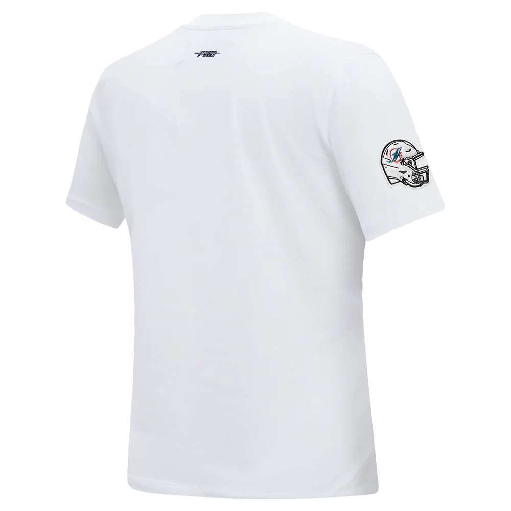 NFL MIAMI DOLPHINS CLASSIC SHORT SLEEVE WOMEN'S SLIM FIT TEE (WHITE) - Image 3