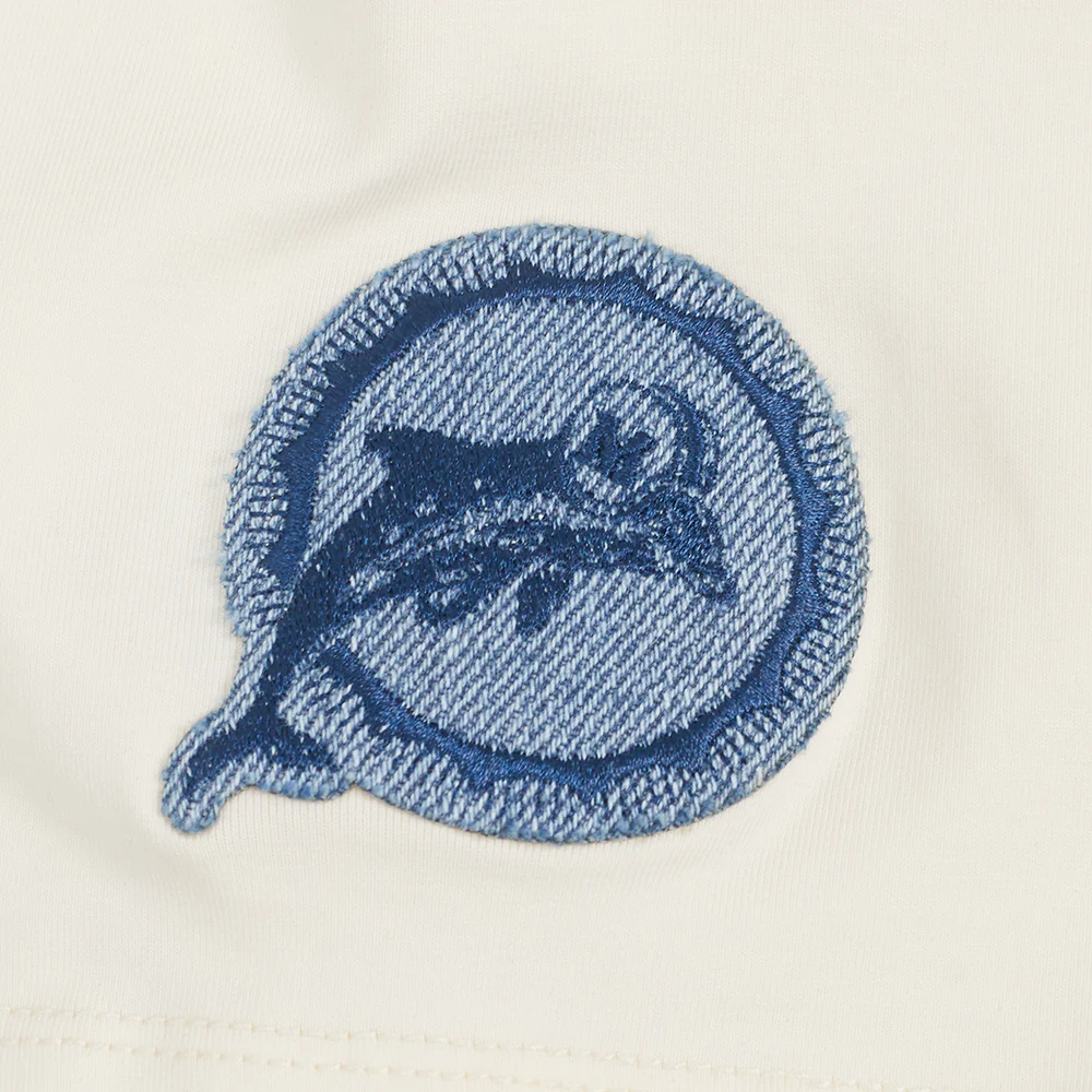 NFL MIAMI DOLPHINS VARSITY BLUES WOMEN'S BOXY TEE (LINEN) - Image 7