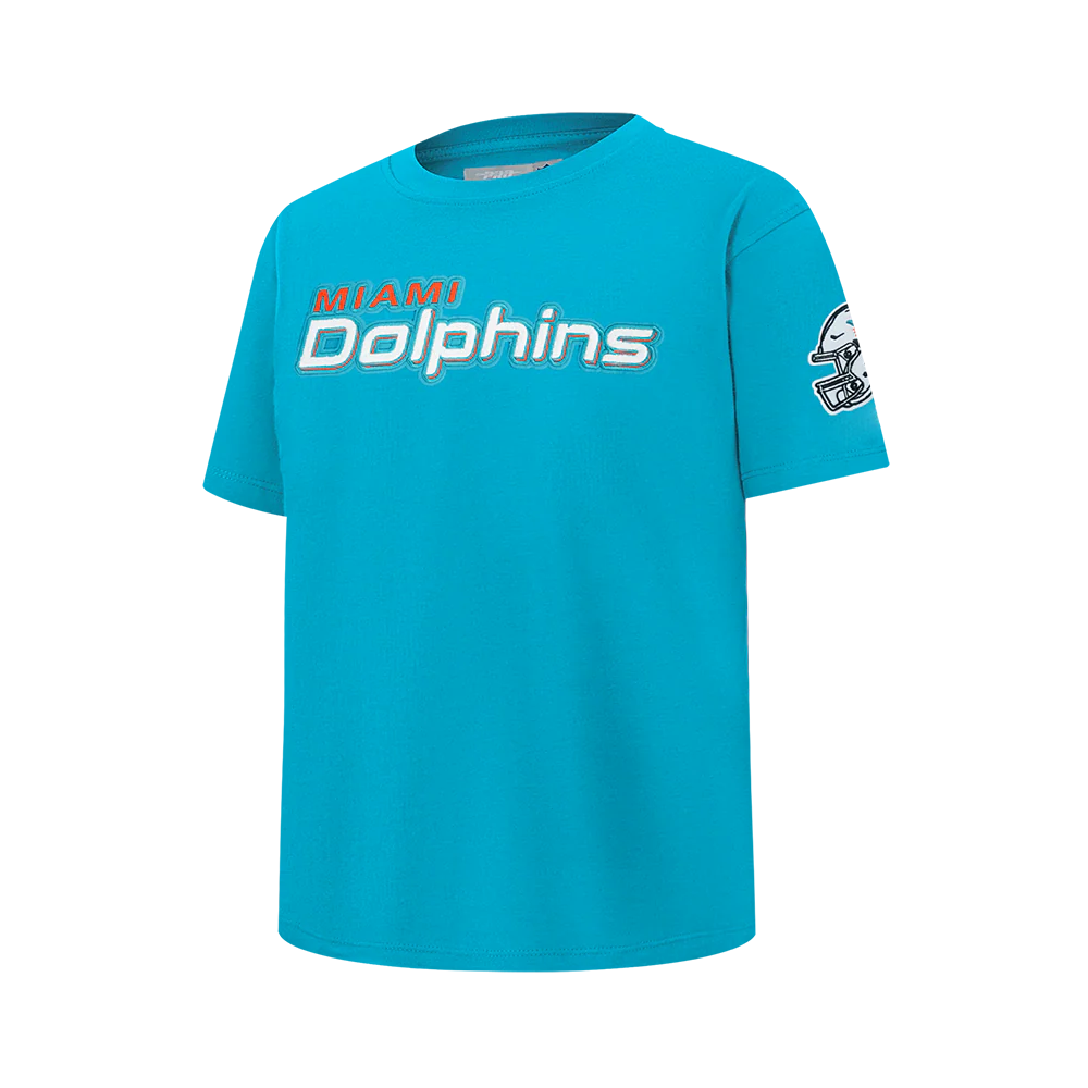 NFL MIAMI DOLPHINS CLASSIC BIG BOY'S SJ TEE (TEAL)