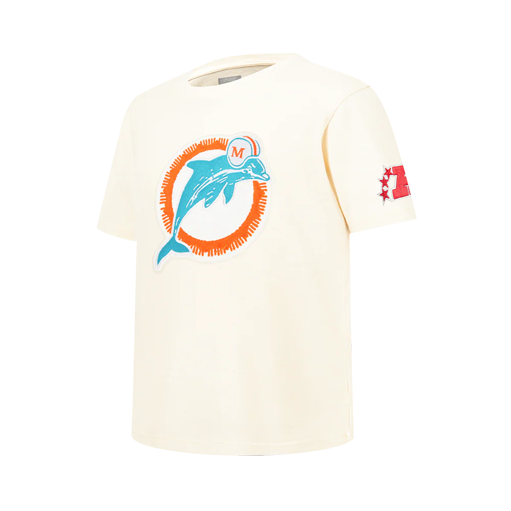 NFL MIAMI DOLPHINS RETRO CLASSICS BIG BOY'S SS TEE (EGGSHELL) - Image 5