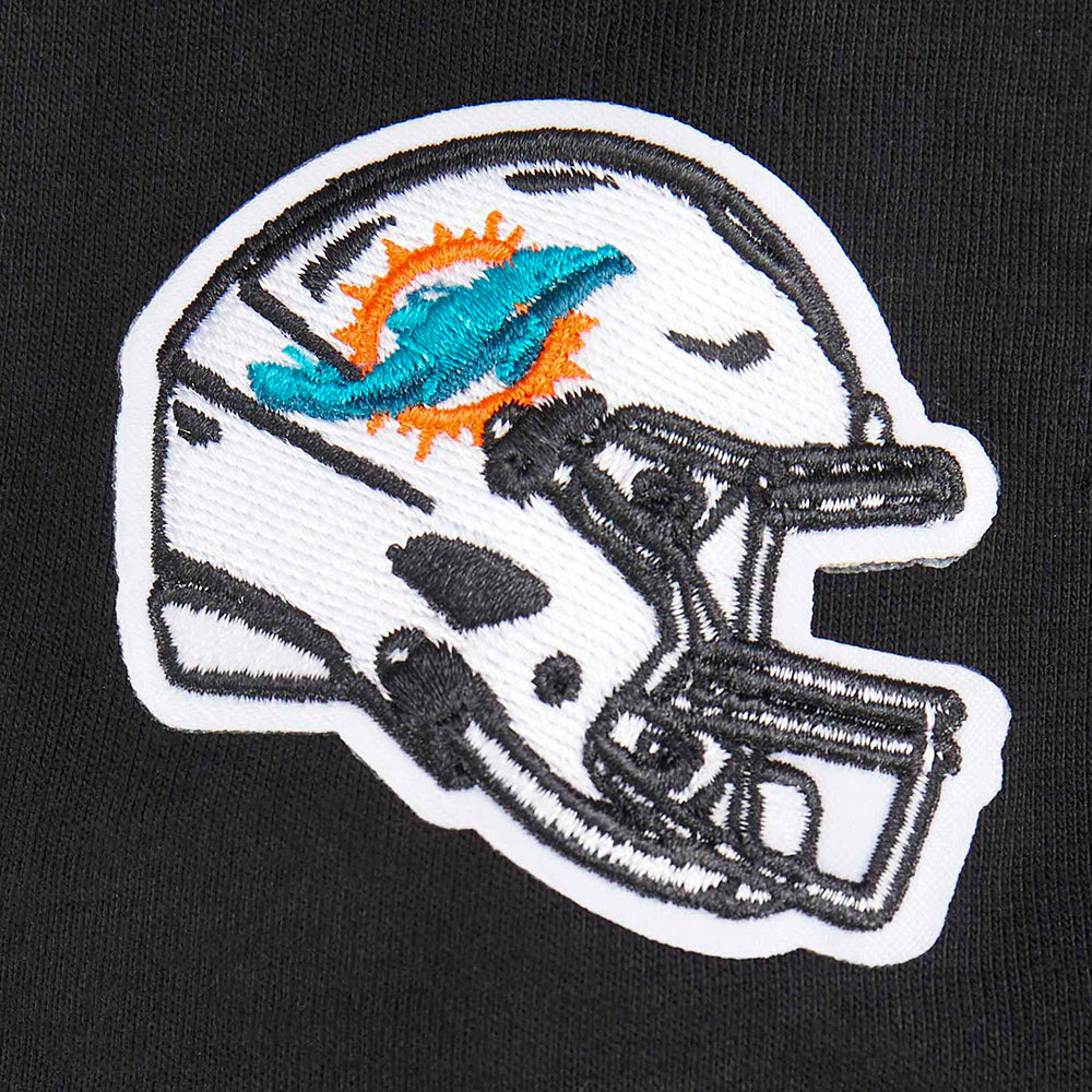 NFL MIAMI DOLPHINS CLASSIC BIG GIRLS SHORT SLEEVE BOXY TEE (BLACK) - Image 10
