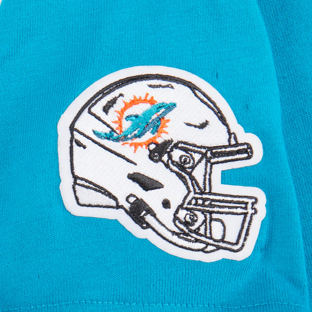 NFL MIAMI DOLPHINS CLASSIC BIG GIRL'S SS BOXY TEE (TEAL) - Image 5