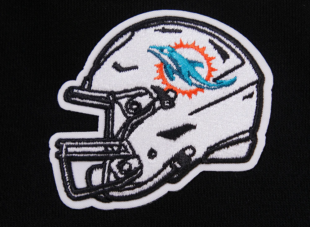 NFL MIAMI DOLPHINS CLASSIC WOMEN'S CREWNECK (BLACK) - Image 6