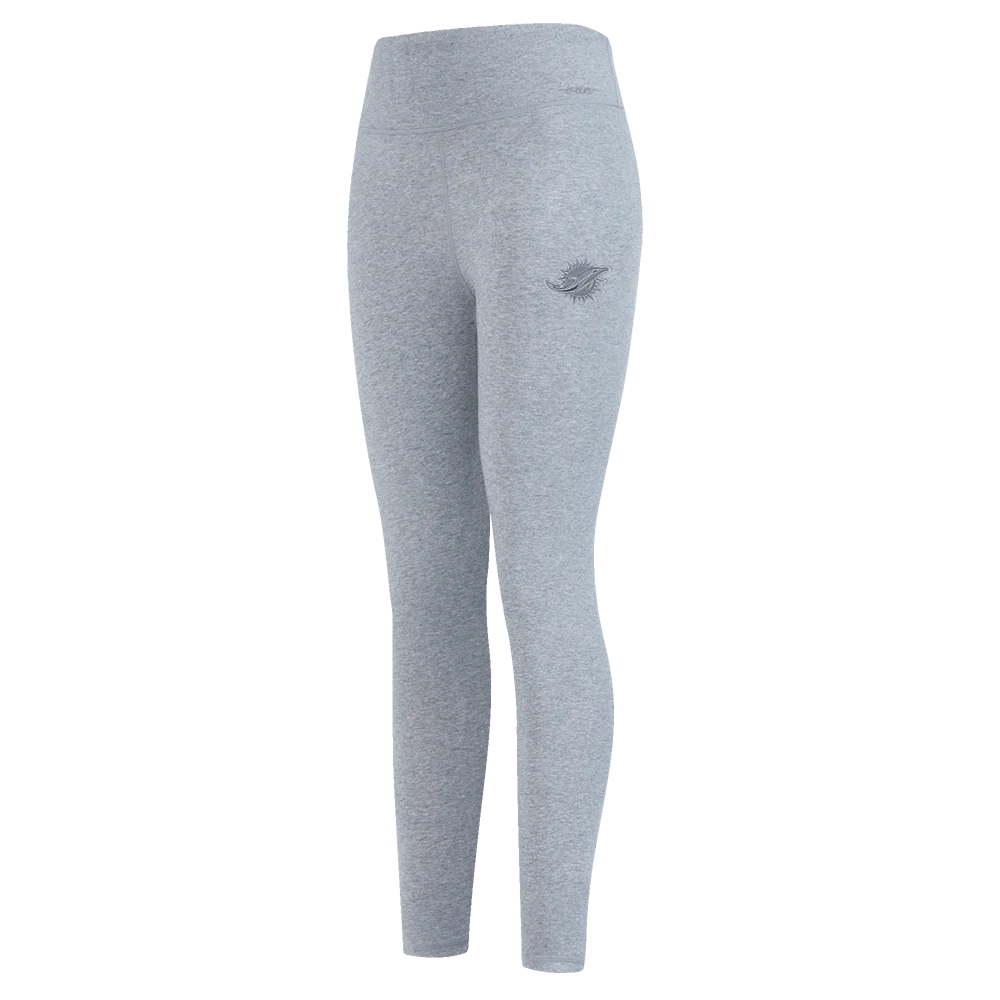 NFL MIAMI DOLPHINS NEUTRAL HIGH WAIST JERSEY LEGGING (DARK HEATHER GRAY)