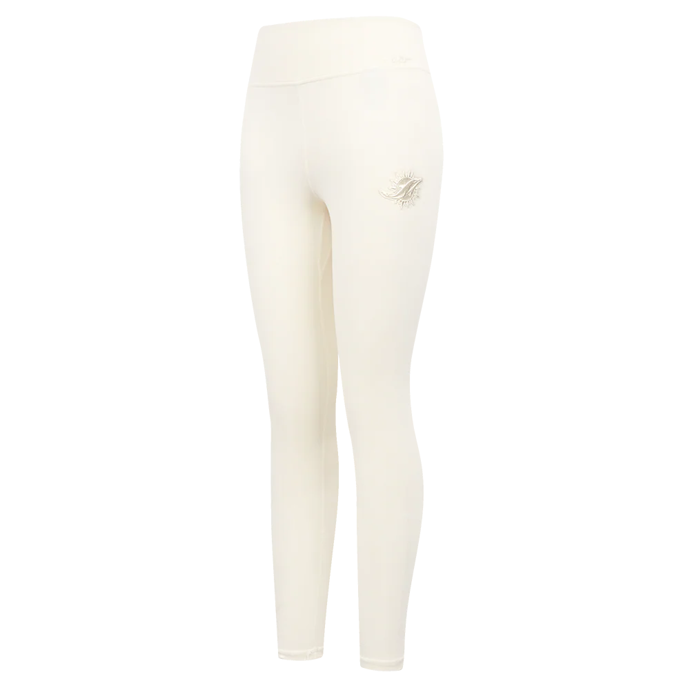 NFL MIAMI DOLPHINS NEUTRAL WOMEN'S JERSEY LEGGING (EGGSHELL)