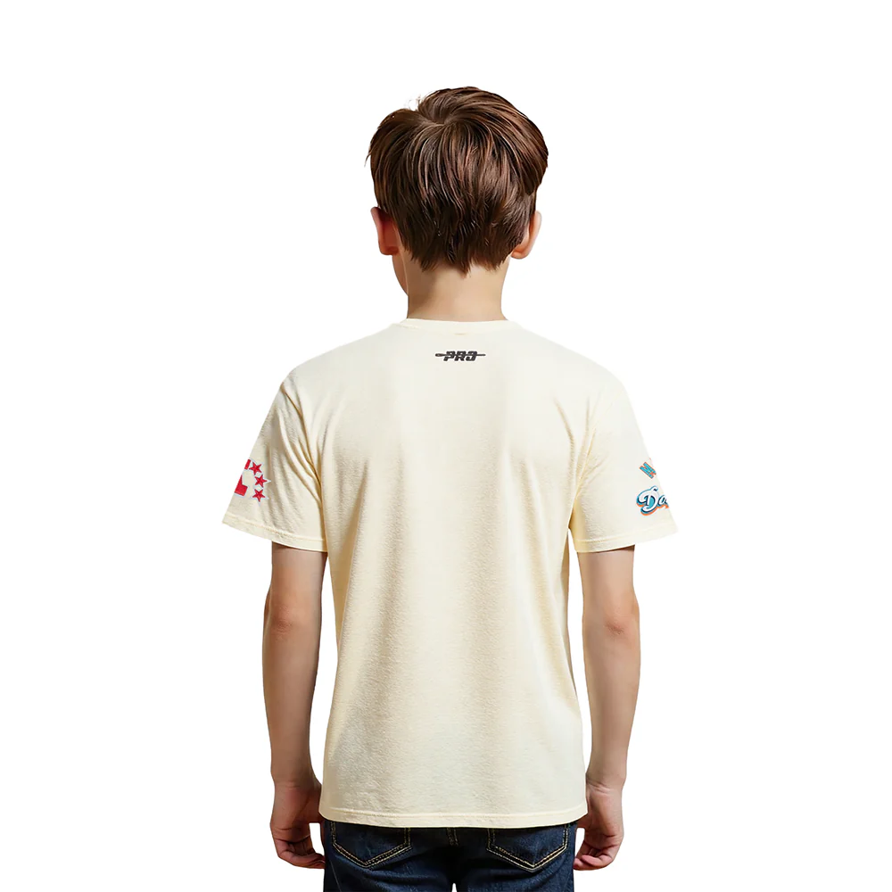 NFL MIAMI DOLPHINS RETRO CLASSIC LITTLE BOY'S SS TEE (EGGSHELL) - Image 2