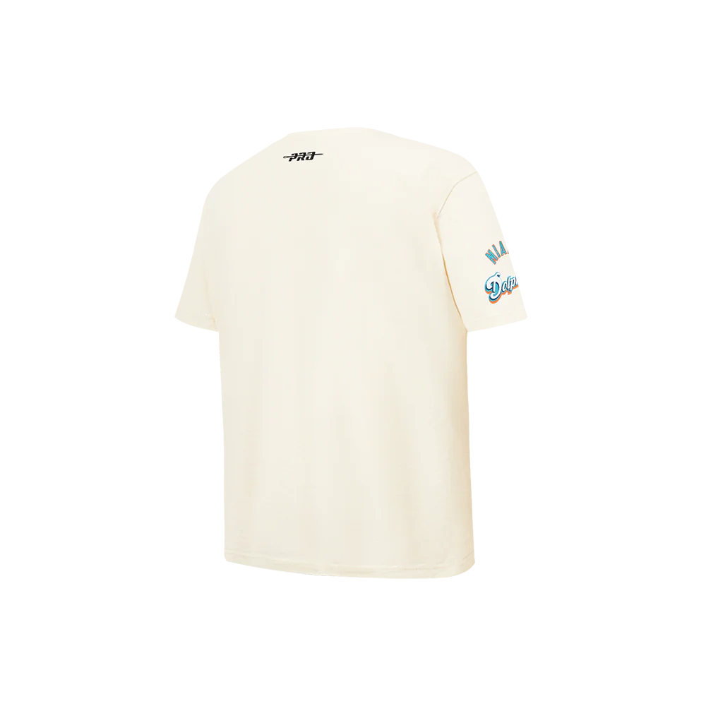 NFL MIAMI DOLPHINS RETRO CLASSIC LITTLE BOY'S SS TEE (EGGSHELL) - Image 4