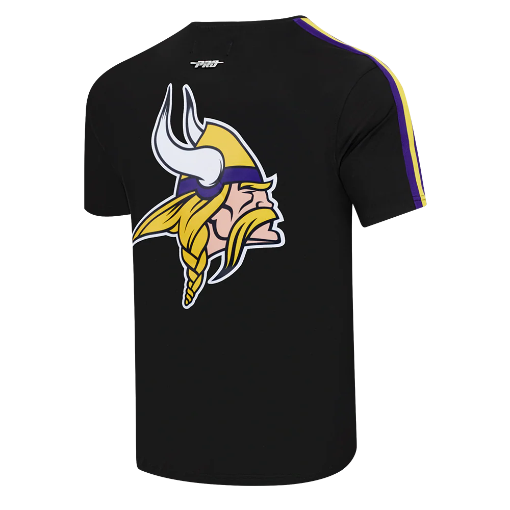NFL MINNESOTA VIKINGS CLASSIC MESH MEN'S SJ STRIPED TEE (BLACK/PURPLE) - Image 11